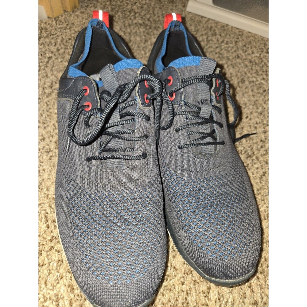 Johnston & Murphy XC4 Waterproof Dual Width Men's Athletic Golf Shoes Navy 10.5M